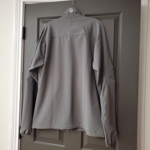 Marmot Jacket Mens XL Gray Tempo M3 Shoftshell Water Repellent Windbreaker Logo - Picture 15 of 16